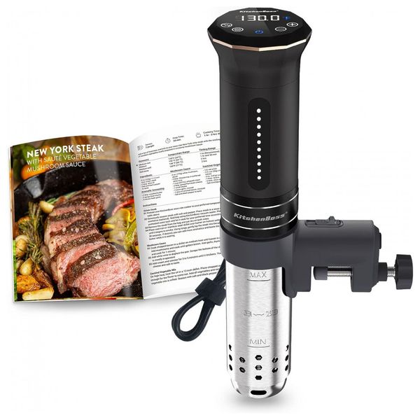KitchenBoss G310B Termocirculador Elétrico Ultra Silencioso para até 16L, 1100W, 110V, Preto