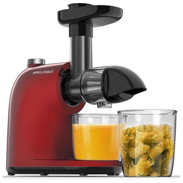 MAMAS CHOICE Centrífuga de Frutas, 2 Velocidades, Aço Inoxidável, 150W, 110V, Preto