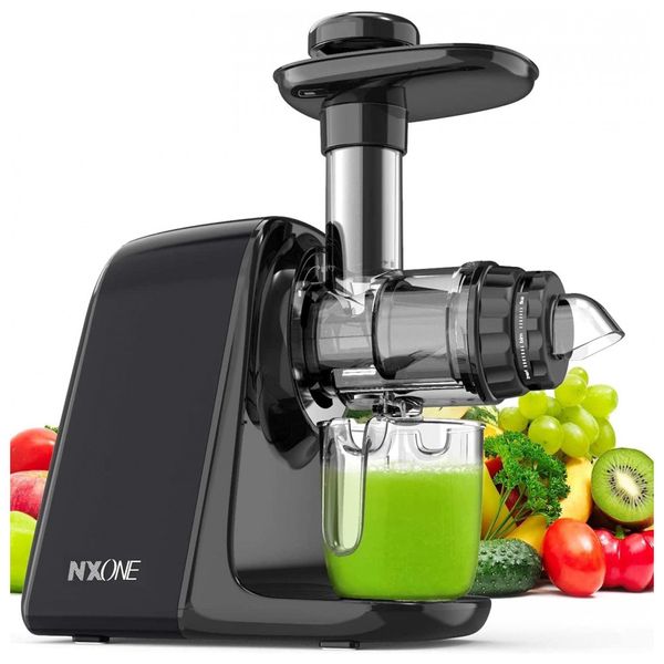 NXONE Centrífuga de Frutas, 3 Velocidades, Aço Inoxidável, 150W, 110V, Vermelho