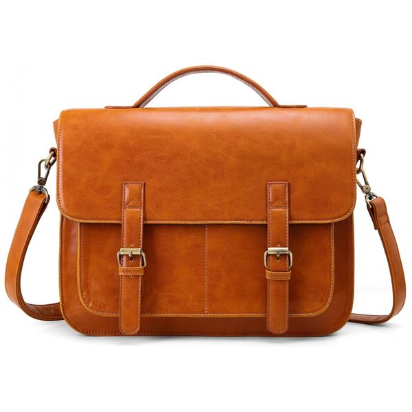 ECOSUSI-Bolsa-Pasta-Vintage-de-Couro-Vegano-para-Laptop-foto-0