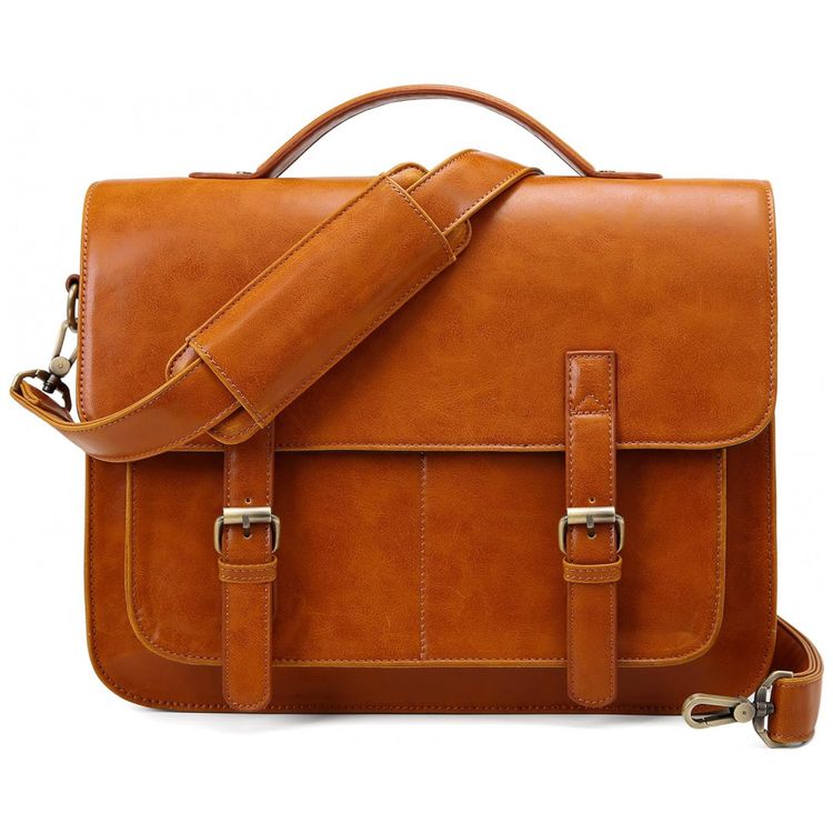 ECOSUSI-Bolsa-Pasta-Vintage-de-Couro-Vegano-para-Laptop-foto-5