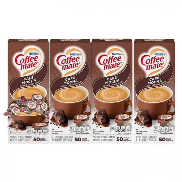 Creme para Café Sabor Mocha sem Lactose, 4 Caixas de Unidades, Nestlé Coffe Mate
