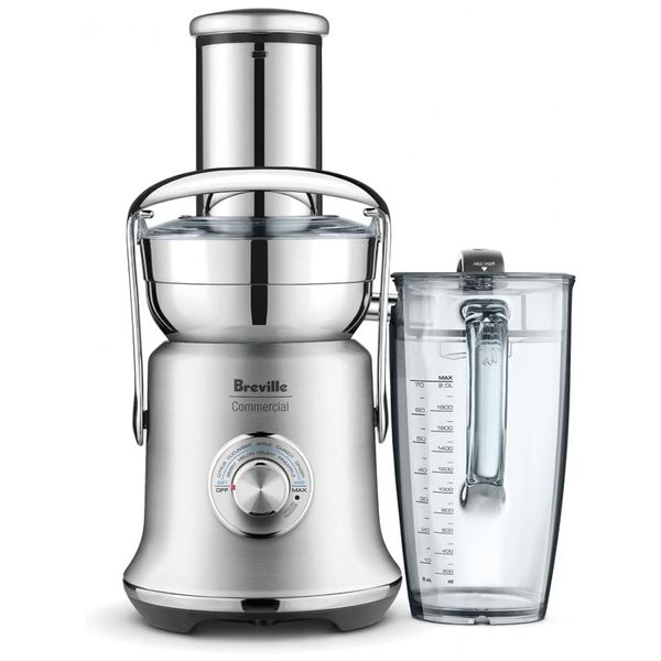 Centrífuga de Frutas 2L em Aço Inoxidável Escovado com Tecnologia Cold Spin, Controle de Polpa e Lâmina Removível, 110V 1200W, Breville XL Pro, Prata