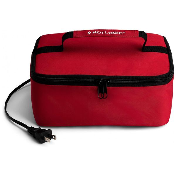Marmita Elétrica Portátil 1,5L com Funções de Cozinhar ou Reaquecer, 110V, HOTLOGIC, Vermelha