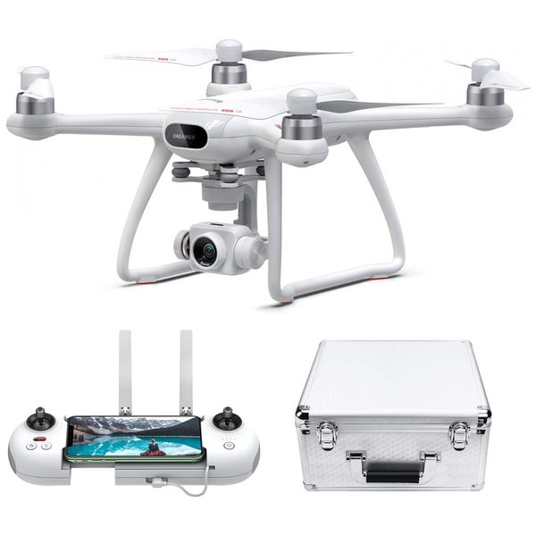 Drone GPS com Câmera 4K Gimbal de 3 Eixos, Motor sem Escova e Transmissão FPV, Potensico Dreamer Pro, Branco