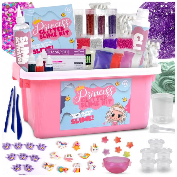 Kit de Slime Criativo e Sensorial com Complementos Divertidos como Glitter Inclusos, 7 a 10 Anos, THE THOUGHTS