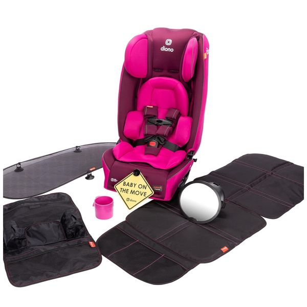 Cadeira de Bebê para Carro 4 em 1 para 10 Anos de Uso com 6 Acessórios, Diono Radian 3RXT, Roxa Ameixa