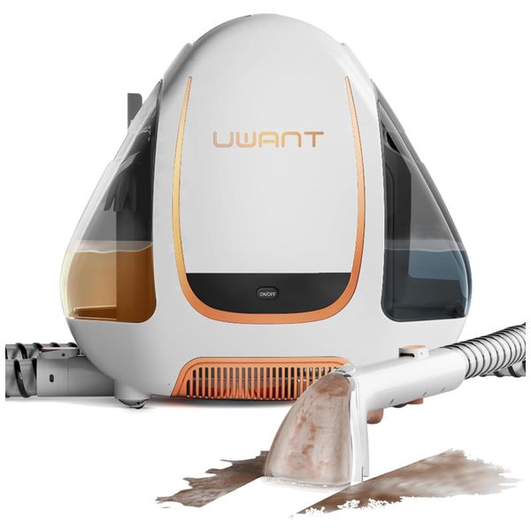 Extratora e Higienizadora Portátil para Limpeza de Estofados e Carpetes, 110V, UWANT, Branca