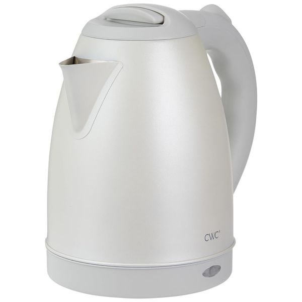 Chaleira Elétrica 1,7L em Aço Inoxidável com Fervura Rápida, Desligamento Automático e Base Giratória, 1100W, COOK WITH COLOR, Creme