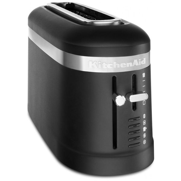 Torradeira KitchenAid KM115BM, Torradeira de Alavanca, 2 Faixas Longas, Preto Fosco 110V