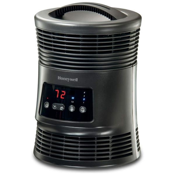 Aquecedor Elétrico Portátil Vórtice Surround 360 Graus Termóstato, 110V 1800W, HONEYWELL HHF370B, Preto