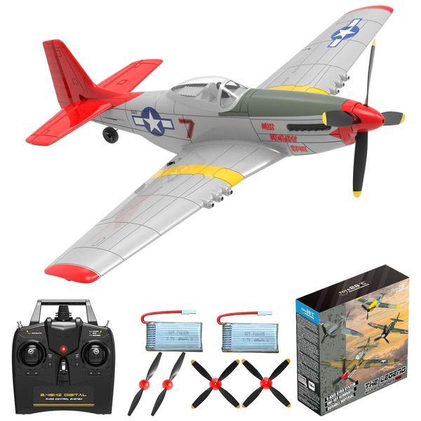 Avião de Controle Remoto com Acessórios, Sistema de Estabilização Xpilot e Acrobático de Uma Chave, 28°C 6105 RTF, Cinza