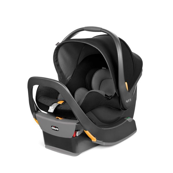 Cadeira de Bebê para Carro com Base, 2 a 15 kg, Chicco KeyFit 35, Preta Onix