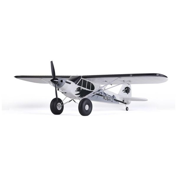 Avião de Controle Remoto com Reflex V2 e Rádio, Bateria e Carregador não Incluídos, FMS, Branco e Preto