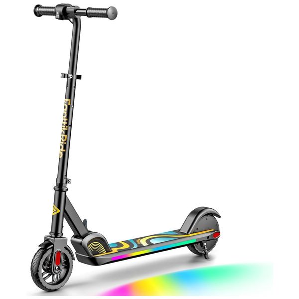 Patinete Elétrico Infantil com Luzes Coloridas, Velocidade até 16 km/h, Tela LED e Altura Ajustável para Crianças de 8 a 14 Anos, FanttikRide C9 Pro,