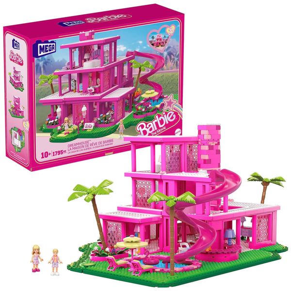 Réplica DreamHouse com 1795 Peças para Construção, Inclui Barbie, Ken e Acessórios para Colecionadores, Barbie