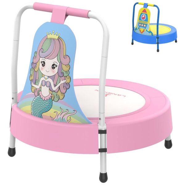 Mini Trampolim Infantil LANGXUN Presente de Aniversário para Bebês, Meninos e Meninas Ideias Divertidas para Brincar e Saltar