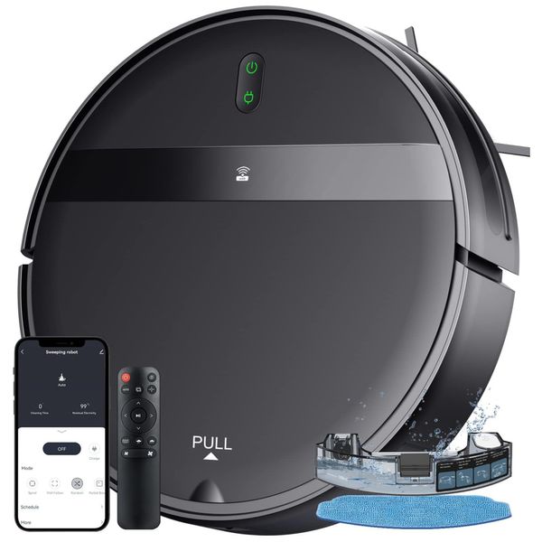 Robo-aspirador-e-esfregao-com-WiFi-e-controle-por-voz.-A-foto-0