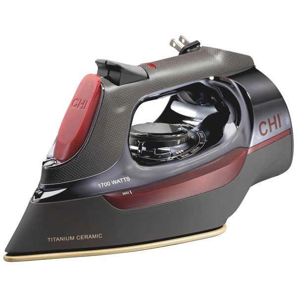 Ferro a Vapor com 1700W, 8 Cordões Retráteis e Desligamento Automático de 3 Vias Ideal para Passar Roupas com Eficiência e Praticidade.