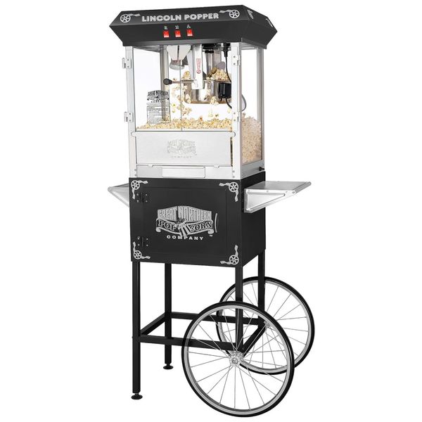 Company 83 DT5602 Lincoln Full Popper Antique Style Popcorn Kettle with 0.28 oz Capacity