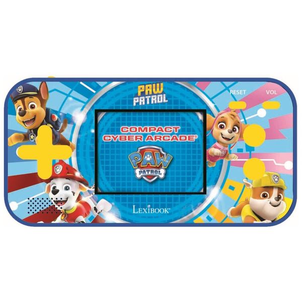 Console de Jogos Portátil Cyber Arcade Paw Patrol Chase com 150 Jogos, Tela LCD e Operado por Bateria, LEXiBOOK, Vermelho e Azul