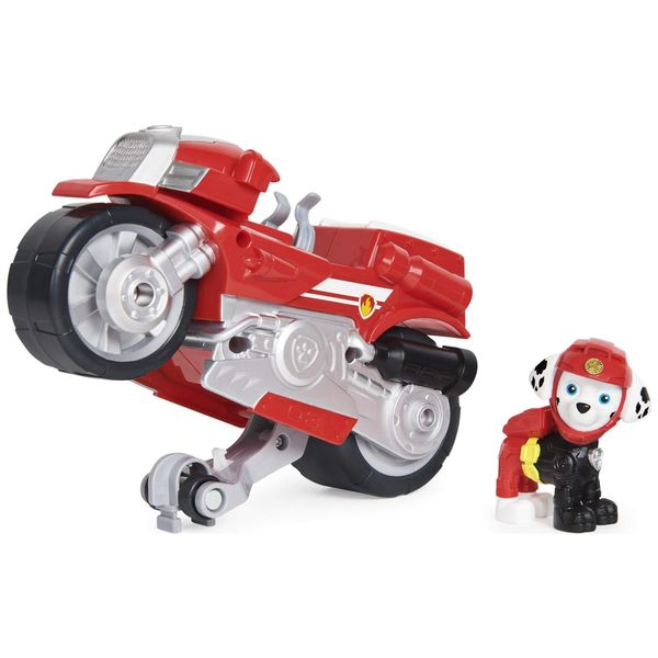 Moto Pups Marshall's Deluxe com Cavalinho e Figura para Crianças Acima de 3 Anos,  Patrulha Canina