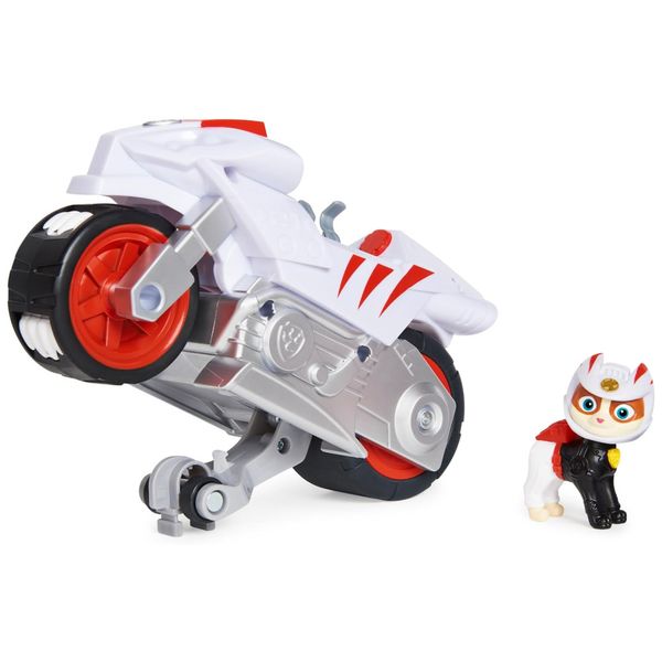 Moto Pups Wildcat com Cavalinho e Figura para Crianças Acima de 3 Anos,  Patrulha Canina