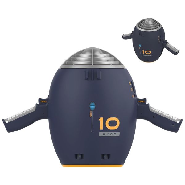 Scooter Subaquática Propulsor de Mergulho com 2 Velocidades e Câmera de Ação para Adultos, YOUGYM, Azul