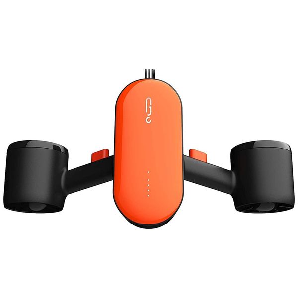 Scooter Subaquática Propulsor de Mergulho com Câmera Drone Subaquática, Motores Duplos e Profundidade 30m para Crianças e Adultos, CellBee, Laranja