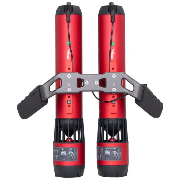 Scooter Subaquática Propulsor de Mergulho com Motor Duplo, 2 Punhos, 2 kits de Montagem de Braço e 2 Anéis de Montagem de Acessórios, Waydoo, Vermelho