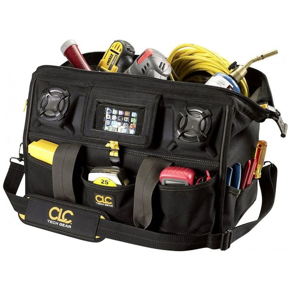 Bolsa de Ferramentas Organizadora com 39 Compartimentos, CUSTOM LEATHERCRAFT A233, Preto