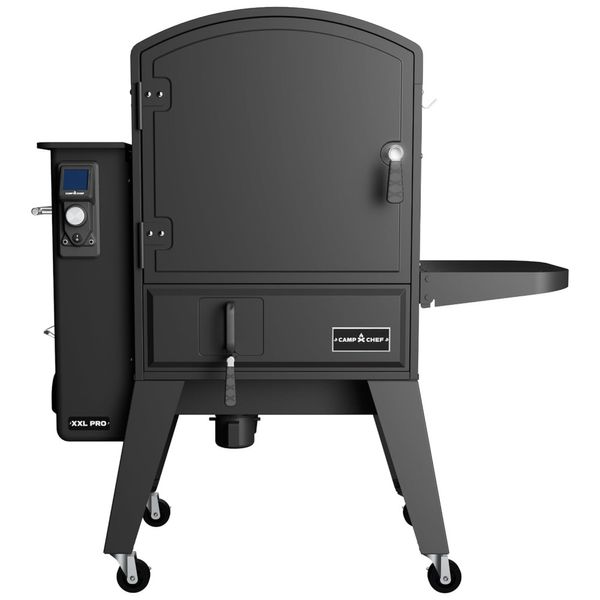Churrasqueira Defumador Vertical á Pellet de Madeira com Wi-Fi, Controle de Temperatura, 3 Prateleiras de Carne, 3 Prateleiras Jerky e 12 Ganchos