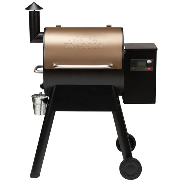 Churrasqueira á Pellet de Madeira com Controle por App, WI-FI e Superfície de Cozimento Total 3709 cm2, Traeger Série Pro 575, Bronze