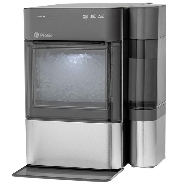 Máquina de gelo 17,2 kg por Dia com Tanque Lateral e Conectividade por WiFi, 110V, GE PROFILE, Prata