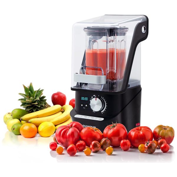 Liquidificador de Bancada Profissional com Redução de Ruído, Controles Digitais e Jarra Tritan de 1,6L, 110V 50W, Nuwave, Preto