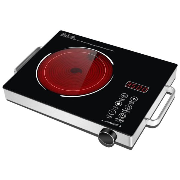 Cooktop de Indução Elétrico Portátil com Painel Digital, Bivolt 3500W, Bivolt,  Wgwioo, Preto