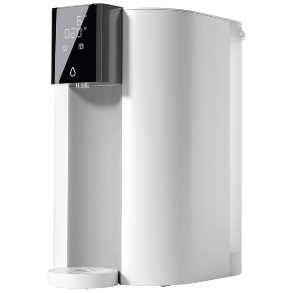 Filtro de Água de Bancada sem Instalação 3,2L com Dispensador, 5 Opções de Temperatura e 5 Estágios de Filtragem, 110V Waterdrop, Branco