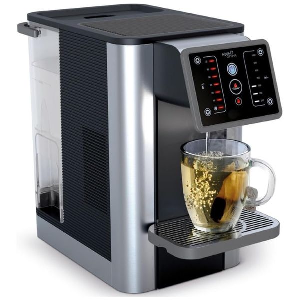 Filtro de Água de Bancada sem Instalação com Dispensador de Água Quente e Tecnologia Strix e 7 Opções de Temperaturas, 110V 1500W, Aqua Optima, Preto
