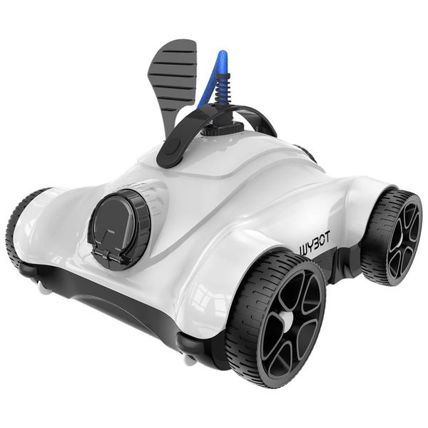 Robô Aspirador de Piscina com Cabo, Potentes Motores de Acionamento Duplo, Sucção Forte e Autonomia da Bateria 3H, 110V, WYBOT, Branco