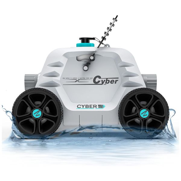 Robô Aspirador de Piscina sem Fio com Autonomia Bateria de 1,3H para Piscinas de 12 Metros, 110V, Ofuzzi Winny Cyber 1000, Branco