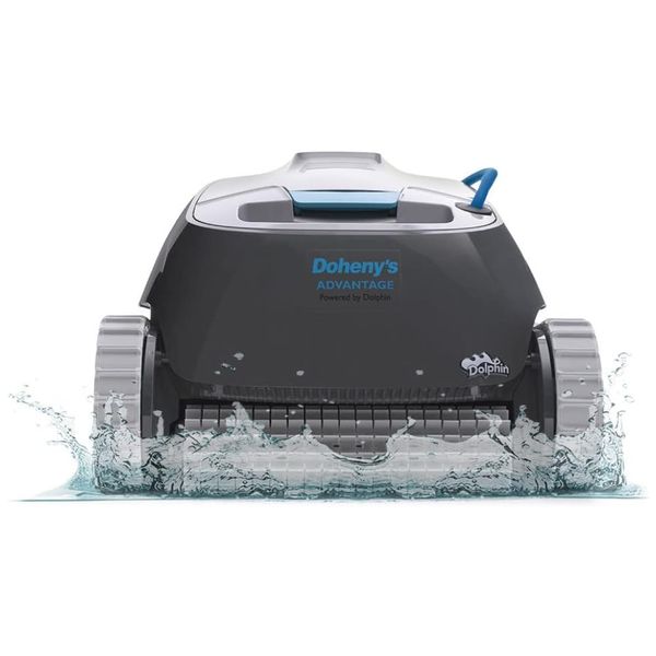 Robô Aspirador de Piscina com Cabo, Escova de Limpeza, Função de Escalar Paredes, para Piscinas de 15 Metros, 110V, Dolphin Advantage, Cinza Escuro