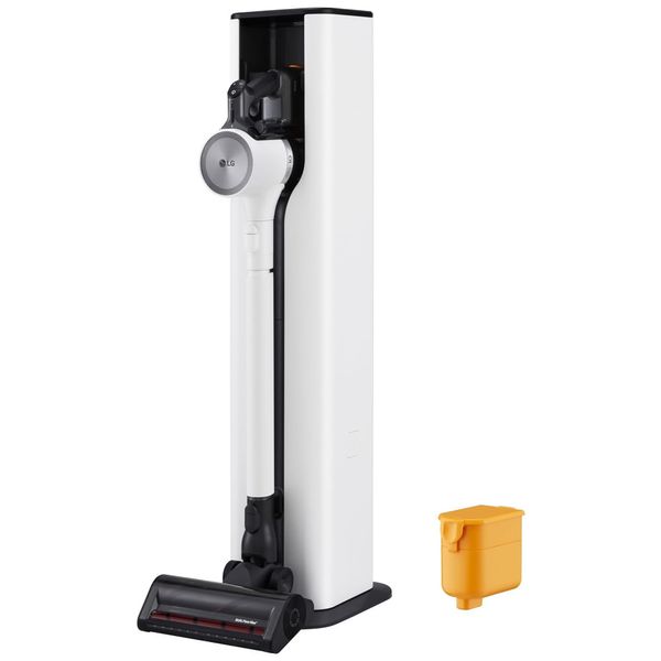 Aspirador de Pó sem Fio com Bocal Duplo para Piso Duro e Carpetes e Esvaziamento Automático de Pó, 110V LG CordZero, Branco