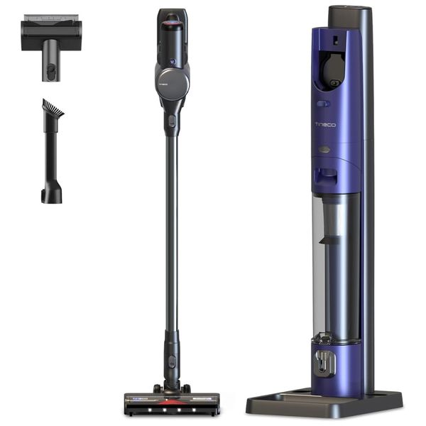 Aspirador de Pó sem Fio Pure ONE Station FurFree com Base Automática de 3L e Tecnologia Inteligente, 110V, Tineco, Azul.