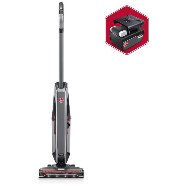 Aspirador de Pó sem Fio Ideal para Carpetes e Pisos Duros, Leve e Prático, 110V Hoover BH53801V, Preto