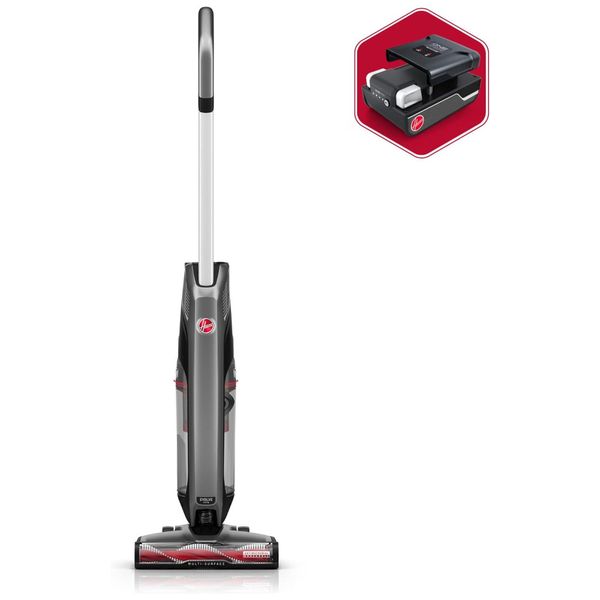 Aspirador de Pó sem Fio Leve para Carpete e Piso Duro, 110V Hoover BH53422V, Preto