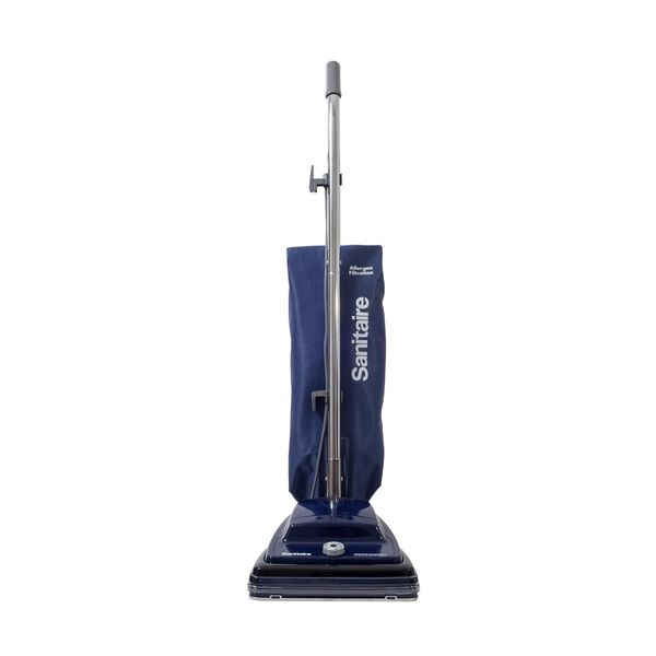 Aspirador de Pó Profissional 11L com Rolo de Escova e Sistema de Liberação do Saco com Clipe de Metal, 110V, Sanitaire SL635A, Azul