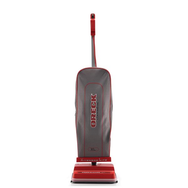 Aspirador de Pó Profissional para Carpetes e Pisos Duros, 110V 1000W,  ORECK Commercial U2000RB 1, Vermelho Cinza.