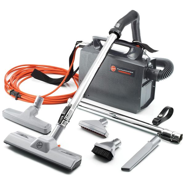 Aspirador de Pó Comercial Portátil com Acessórios e Mangueira Extensível, 110V 1200W, PORTAPOWER, Preto