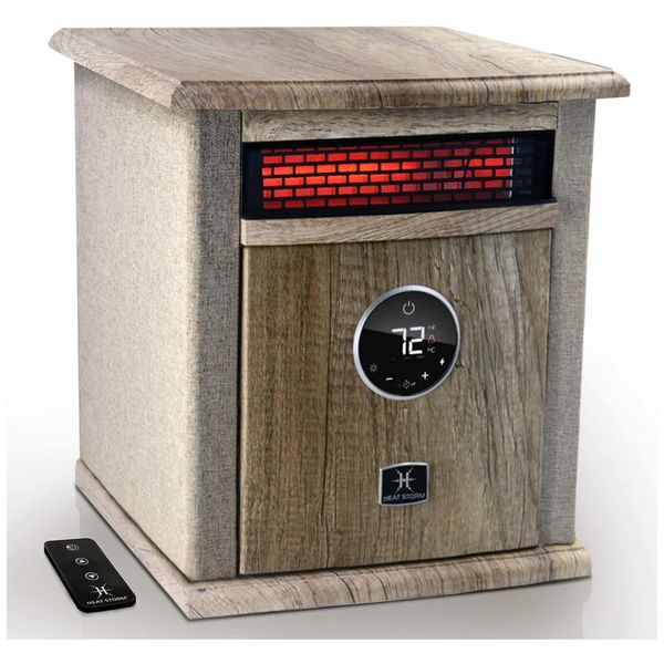 Aquecedor Elétrico Portátil com Tela LED e Controle Remoto, 1500W 110V, Heat Storm, Bege