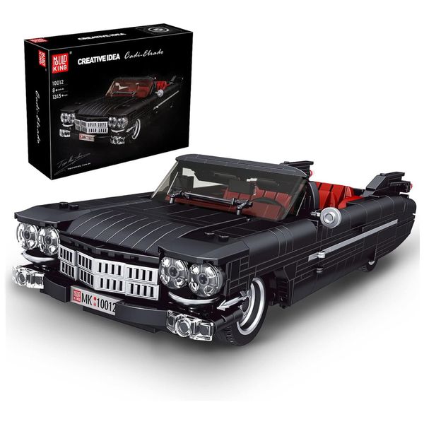Kit de Construção Carro Esportivo de Corrida com 1245 Peças para Crianças e Adultos, Mould King, Preto